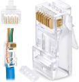RJ45 Modular Plugs Box Cat6 plastic connector 50 PCS box Best Quality Rj-45 Network Cable Connector Adapter. 