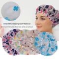 (6 Caps ) Shower caps in Beauty  for women and men disposable reusable  long hair men spa salon cape beauty parlors bathing baby girl treatment mask head cover bath saver .. 
