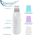 Skin Scrubber Facial Skin Scrubber, Ultrasonic Skin Scrubber Spatula, Electric Blackhead Remover, Facial Cleaner Spatula, 3 Modes Facial Lifting Peeling Tool, Rechargeable Skin Massage Scrubber. 