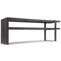Open Shelving TV Stand: Versatile TV Unit with Wooden TV Console Table, LED TV Compatibility, and Media Console Functionality. 