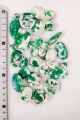 16 – 20pcs / 43 – 47gms Marbled Green and White Mix Aesthetic Beads for Crafting – Unique Shapes for DIY Jewelry and Accessories. 