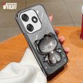 VRQR New Style Phone Case For Tecno Spark 10C Back Cover Beautiful Shiny 3D cat Scaffolded Cover Tecno Spark 10 Pro Ki5q K15K Ki5m Ki7. 