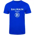 2021 Balmain-Paris France Fashion Vintage Men's Short Sleeve T Shirt Cotton Tee White T Shirt Short Sleeve Summer Casual Tee. 