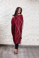Nuqsh Fancy Deep Red Winter Shawl For Women. 