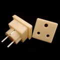 M Type Power Plug Adopter 2Pin to 3Pin Power Plug Converter Socket 10A 250V ABS Quality. 