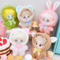Doll clothes 10cm cotton doll starfish body normal body 15cm clothes skirt new year christmas onesie set. 