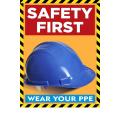 Personal Safety Industrial Caution Chart Poster Banner Industry Civil Work. 