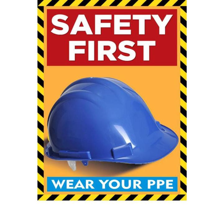 Personal Safety Industrial Caution Chart Poster Banner Industry Civil Work