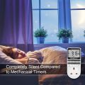 2 x NOVKIT Digital Security Timer Plug Socket Programmable Switch Timer with 10 ON-Off Programs and Random Mode for Home and Indoor (230V, 13A, 2900W). 