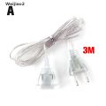 Weijiao2 Cable Plug Transparent Led light string Extension Standard Power Extension Cord MY. 