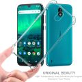For Nokia 1.3 Back Cover Shockproof Transparent Soft TPU Silicone Protector Phone Case with Shock Absorption Bumper Corners. 
