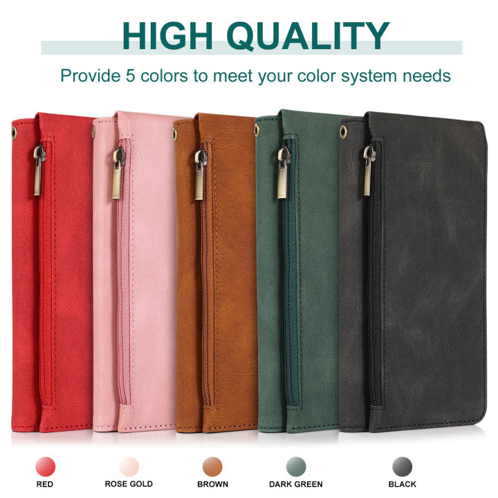 Applicable to Samsung A72 Skin-Sensitive Zipper Protective Sleeve A32 Zipper Nine Card Multi-Function Mobile Phone Leather Case 2021