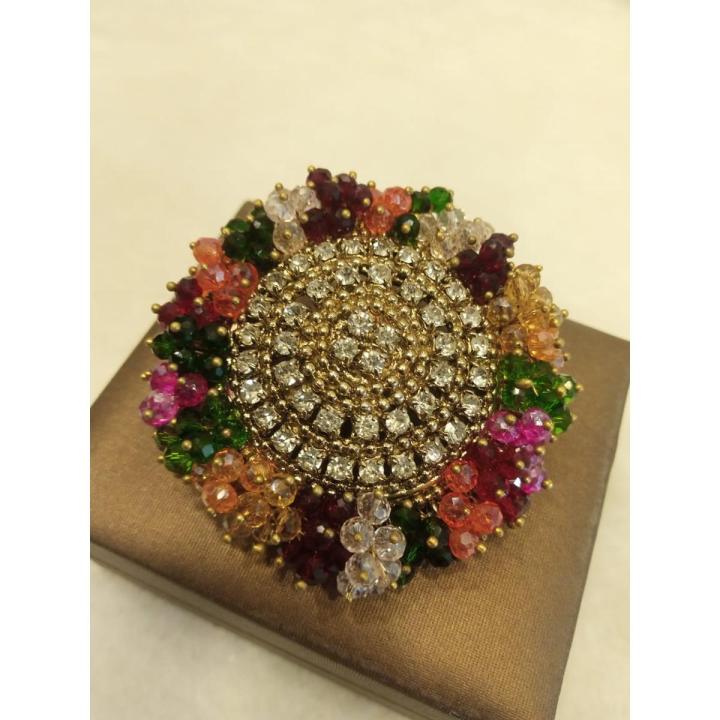 stylish metal gajra ring famouse design 65