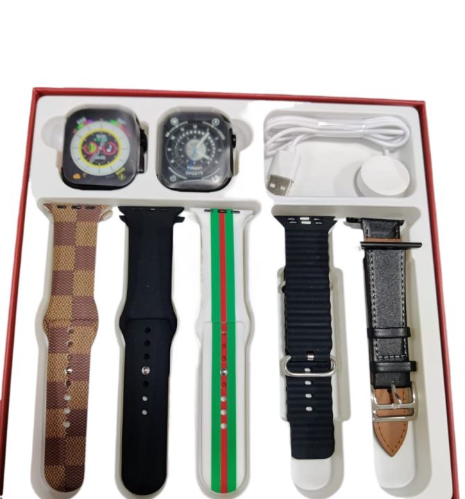 LUXURY Smart Watch Body Set, 2+5 Bands, 1*Ultra 2+1*Watch 9, Best Gift for Christmas, New, 2023-24