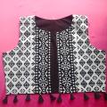 Double sided black and white koti for girls. 