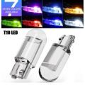 1PCS T10 LED W5W LED WY5W 168 501 2825 COB LED Car License Plate Light Wedge Parking Light Side Door Bulb Instrument Lamp Auto. 