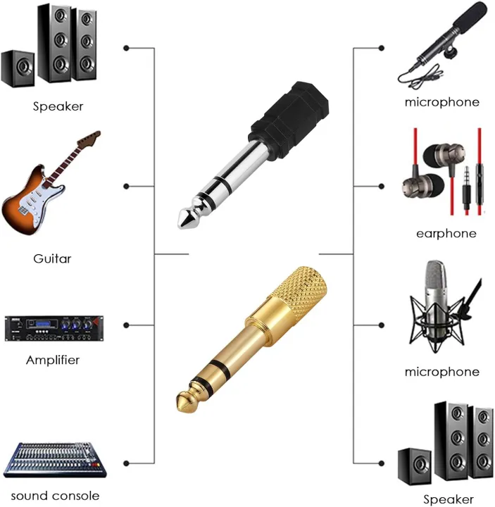 6.35mm%20Stereo%20Male%20to%203.5mm%20Female%20Stereo%20Jack%20Headphone,%20Speaker%20Adapter%20Converter%20-%20Image%208