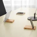 IKEA Bamboo Mobile Stand Phone Holder for Mobile and Tablet, 2 Slot Design. 