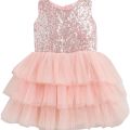 zeeniastic fancy ruffle frock for baby girls. 