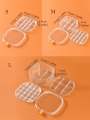 Multi Layer Jewellery Organizer with Lid Transparent | Ear Rings & Necklace_Bracelets Holder | Small Jewelry Box Vanity Hanger Stand Rotating. 