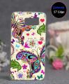 Samsung S7 Edge Mobile Cover Butterfly Style - Multicolor. 