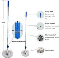 Easy Spin 360° Press Mop Bucket Set - Push & Pull Rotation - Liquid Drain Hole - Easy Wring with Reusable Mop Heads. 