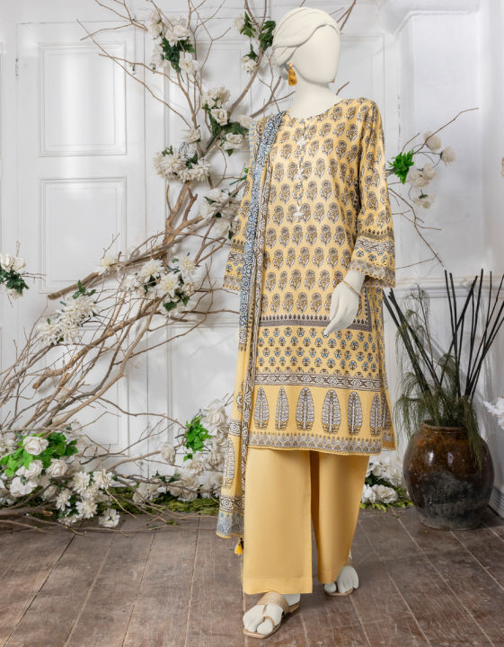 Junaid Jamshed Women  Unstitched 3 Piece-JJLS-S-JPWU-24-056 FB/MODERN BAGH-4