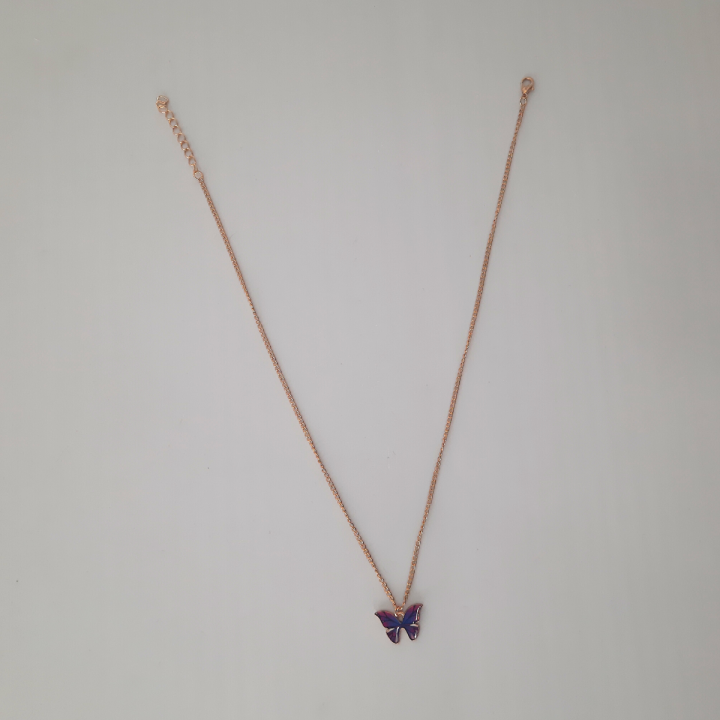 Girls%20Butterfly%20Multi%20Shaded%20Long%20Chain%20-%20Fashionable%20Butterfly%20Necklace%20For%20Womens%20-%20Crystal%20Never%20Fades%20Colorful%20Pendant%20For%20Ladies%20-%20Image%202