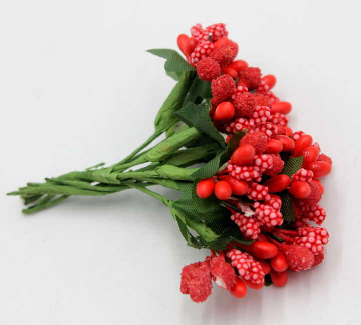 12pcs%20Mini%20artificial%20Hair%20Flowers%20For%20Hair%20Stamen%20Bud%20Bouquet%20Leaf%20flower%20for%20home%20Garden%20wedding%20Car%20corsage%20decoration%20Box%20crafts%20Supplies%20-%20Image%205