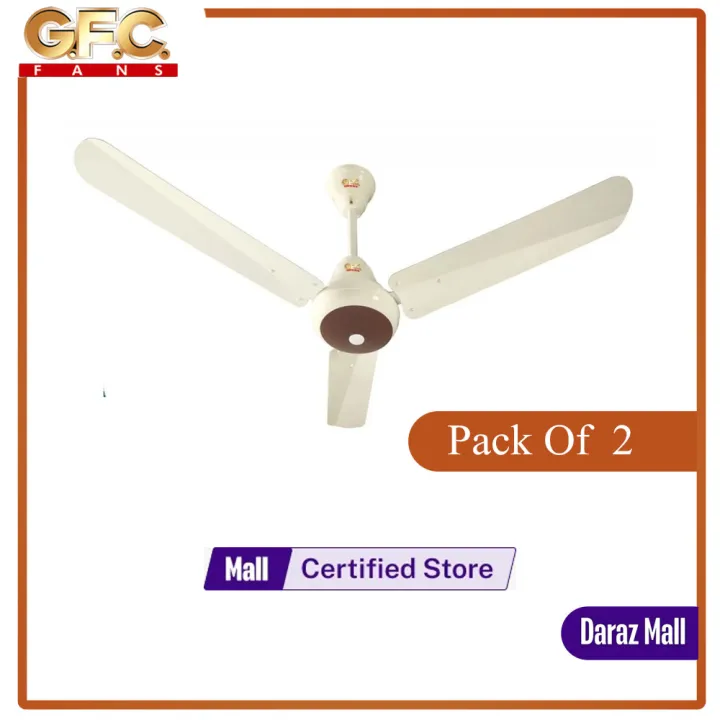 GFC AC DC Ceiling Fan 56 Inch Ravi Model Pack Of 2 High quality paint ...
