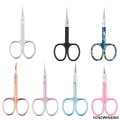 SWXING Russian style dead skin scissors, multifunctional eyebrow trimming scissors, nose hair trimming beauty tools, stainless steel front elbow eyebrow scissors. 