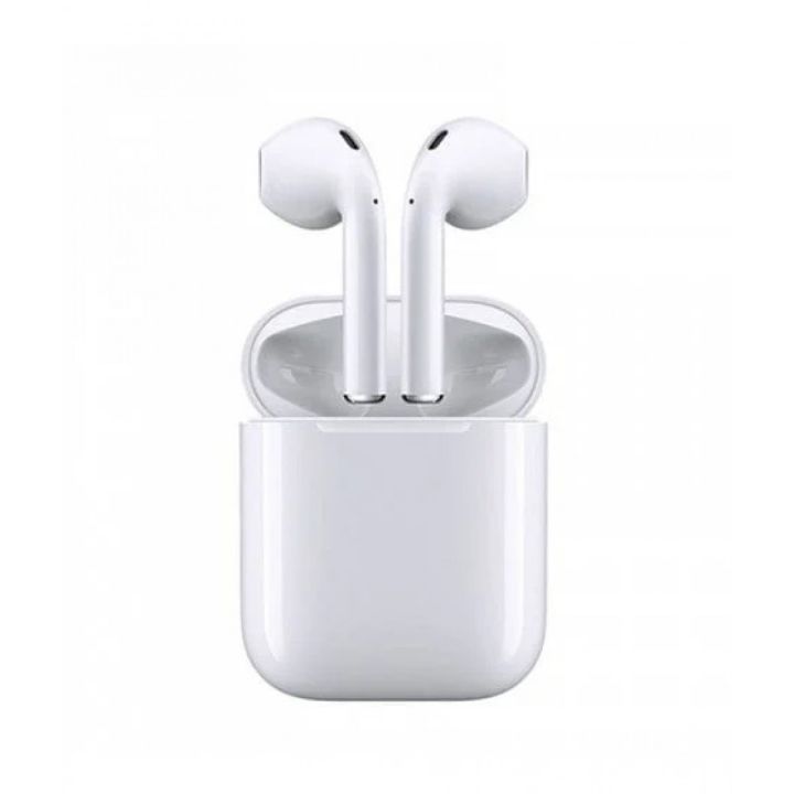 I12 TWS Wireless Earbuds,Bluetooth 5.0 Touch in-Ear Earphones,24 Hours Play Time with Charging Case Seamless Connectivity - High Quality By Qs