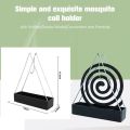 Creative Iron Mosquito Coil Holder Stable Triangular Fireproof Hanging Mosquito Coil Tray Home Supplies. 
