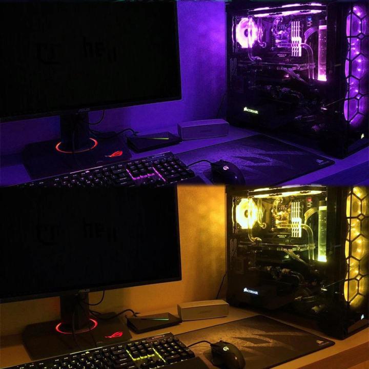 Led Strip RGB For PC Computer Case Decor Flexible waterproof  DC 5V Desk Screen TV Background Lighting USB Cable 3 Key Control
