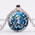 Hot Video Game Undertale Necklace Glass Photo Cabochon Pendant Sans Papyrus Cosplay Jewelry S For Boy Girls. 