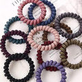 12 Pcs Spiral Hair Ties - Elastic, Colorful, and Comfortable for All Hair Types. 