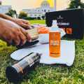 SNEAKYEAR - Essential Cleaning Kit Includes (Sneaker Cleaner, Instant Shiner, Microfiber Cloth, and Soft Bristles Small Shoe Brush) for Suede, Nubuck, AJ, & Nike , Shoes clean, Shoes shine , instant cleaning kit.. 