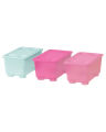 IKEA GLIS Box With Lid - Pink - Blue - White. 