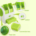 5W Portable USB Rechargeable Water Cooling Fan Desk Car Mini Air Conditioner. 