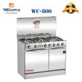 Welcome 5 Burner Gas Cooking Range With Oven Stainless Steel WC-800 - Silver. 