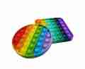 Pack Of 2 Silicon Multicolor Push Popit Toy For Kids and Toddlers. 