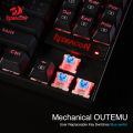 Redragon K552 KUMARA Tenkeyless RGB Mechanical Gaming Keyboard Metal Plate TKL 87 Keys Blue Switch. 
