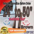 Brown Door Dust Stopper 24 inches to 50 inches Door Draft - Insect Stopper - Soundproof Door AC Door Air Stopper Door Pad Door Air Lock Wind Stopper Door Dust Draft Insulation Strip Draft Seal Door Gap Fill. 