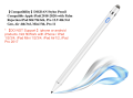 DIGDAN Active Stylus Pen Pencil 2nd Gen, Rechargeable 1.0mm Fine Point Compatible Aple iPad_ Pro(2018-2022) with Palm Rejection iPad_ 8th/7th/6th, Pro 12.9 4th/3rd Gen, Air 4th/3rd, Mini 5th, Pro 11 High Precision Drawing Pen White. 