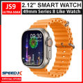 Js9 Ultra Max 2.12 Inch Amoled Screen Smart Watch Ultra 49mm Series 8 Nfc Wireless Charging Sports Watch. 