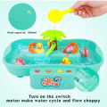 Go Fishing Game Board Play Set Fishing Toy Electric Water Circulation with Music Light Educational Toy for Kids. 