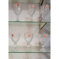 6 pcs Goblet glass 300 ml | fancy goblet glass by Orange glass. 