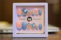 Glamorous 5D Artificial 12 pcs Fancy nails For Girls, Pearl and Sequined nail tips, Decorative and High-end artificial nails, Self Adhesive/ Stick On and easy to use, Reusable more then 10 times In Amazing and Dynamic Shades.. 