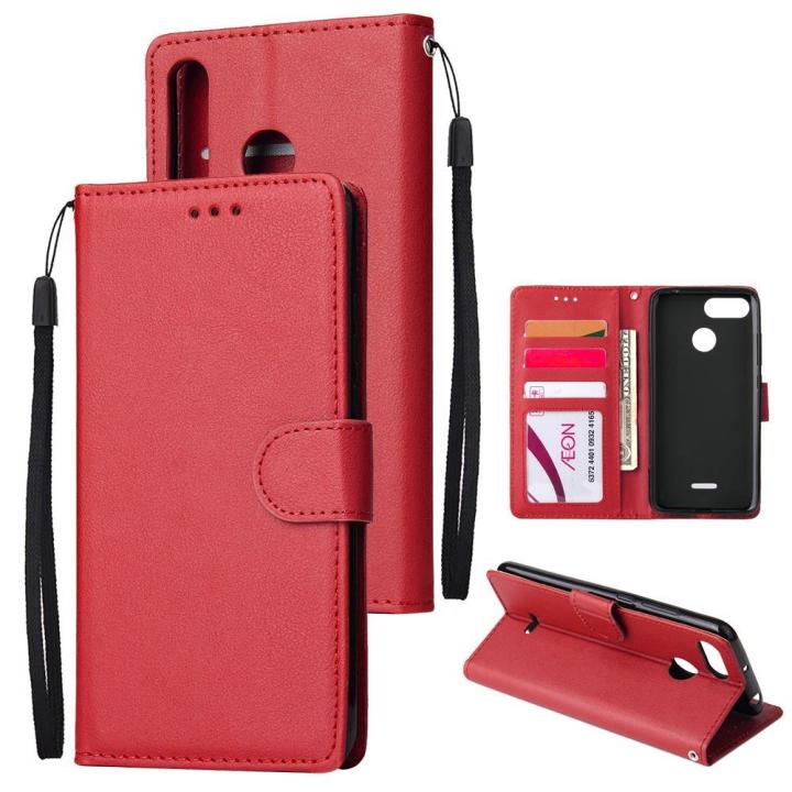 For HUAWEI P30 lite/nova 4E Flip-type Leather Protective Phone Case with 3 Card Position Buckle Design Phone Cover  Style:HUAWEI P30 lite/nova 4E