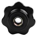 5 Pcs Grip Knobs, Female Thread Diameter 8Mm & 10 Pcs Gold + Black 32Mm Dia M6 Thread Screw. 